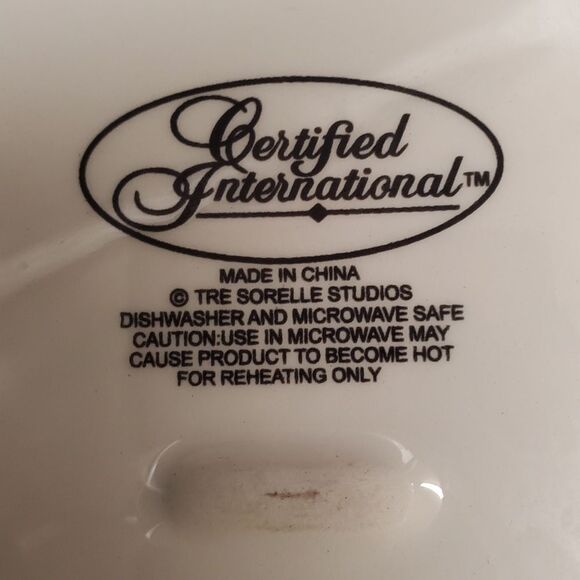 French Sunflowers Square Salad Plates Certified International - Picture 6 of 6